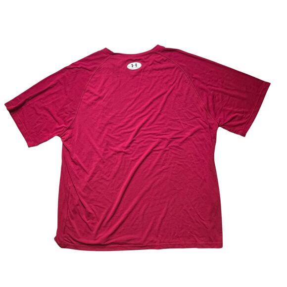 Under Armour HeatGear Armour Compression Shirt Men’s XXL Red White - Picture 7 of 7